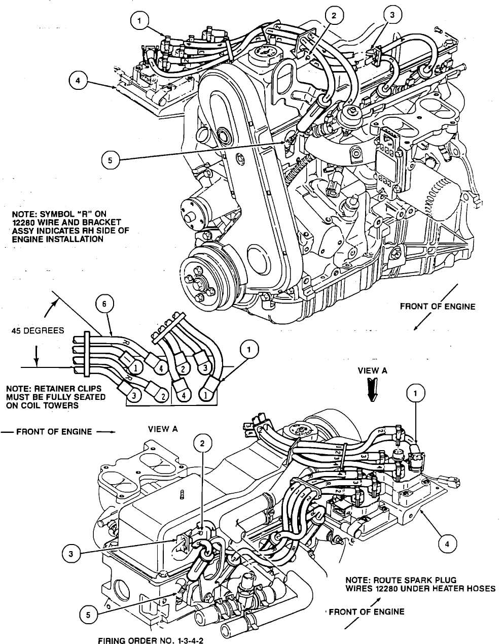 Understanding The Spark Plug Wire To Distributor Diagram A