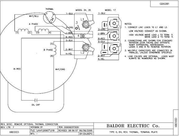 How To Read And Understand A Baldor Electric Motor Wiring Diagram